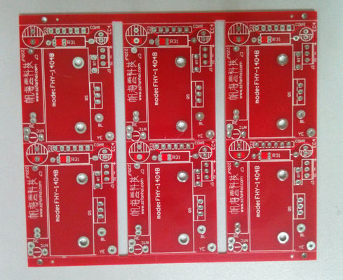 1.6mm FR4 RED Double Side PCB Customed Printed Circuit Board 2.0oz White Silkscreen OEM