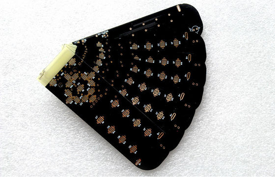 Gold Plating PCB Prototyping Board 1OZ Copper With Black Solder Mask