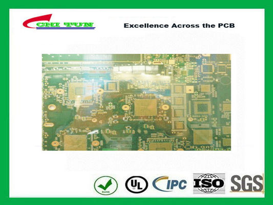 14 Layer GPS PCB FR370 Quick Turn PCB Prototypes  BGA and IC pad size 350X200mm