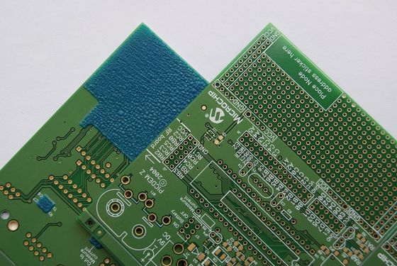 28 Layer Thick Green Immersion Gold PCB Solder Mask / Peelable Mask PCB Fabrication