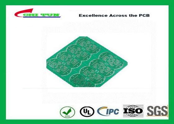 1 Layer CEM 1 PCB 1.6mm 1OZ Green Solder Mask E-TEST with Fiducial Marks