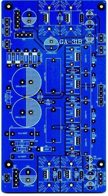 Blue Double Sided PCB Design 1.0MM Thickness Breadboard RoHS Compliant