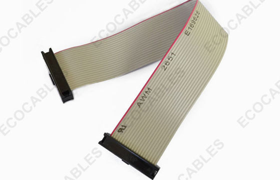 IDC 20 Pin Flat Ribbon Cable Electrical Wiring Harness For PCB Board