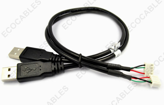 UL2725 Black USB Extension Cable With A Male Type Connector For Counters PCB