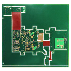 Multilayer flex-rigid PCB with surface treatment of LF-HASL + gold finger