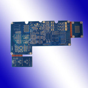 8-layer Flex-rigid Board , Comes with ENIG Surface Finish