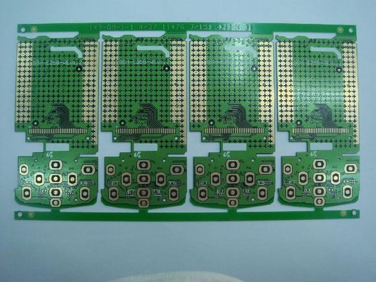 Laser Blind Via Board with Four Layers, Made of FR-4 with ENIG Surface Finish