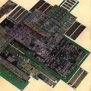 4-layer Multilayer mixed plate PCBs with immersion gold and gold finger