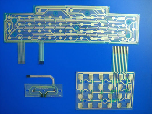 Keyboard Printed Circuit Flexible PCB Board Custom With Metal Dome / LED