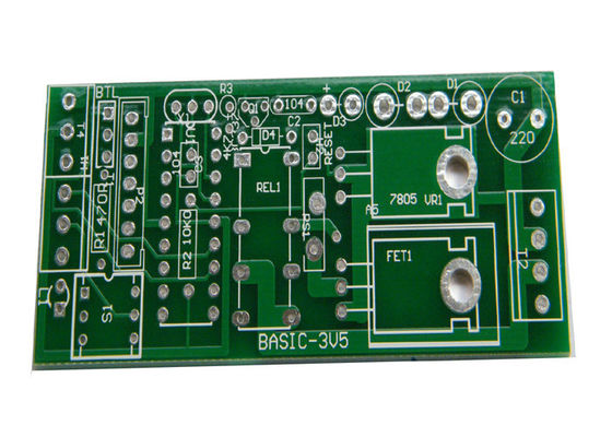 Double Sided printed circuit board prototyping , Leaded HASL Customized PCB