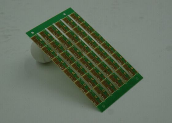Golden Finish Single Sided PCB FR4 Green Soldermasking 1oz Copper