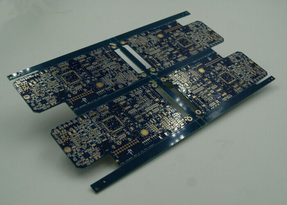 Blue BGA HDI Printed Circuit Board with Blind Via Burried Vias