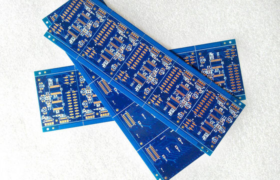 Blue Solder Mask Prototype Printed Circuit Boards , Low volume PCB 4 Layer