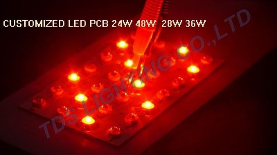 28 W Customized 1w Power Led PCB Board 120 x 60 Degree Waterproof Lens
