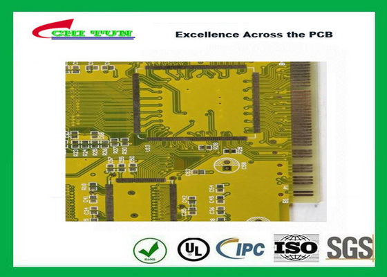 Gold Finger PCB for Computer 4 Layer PCB Thickness 1.6mm Immersion Gold UL , ROHS , ISO
