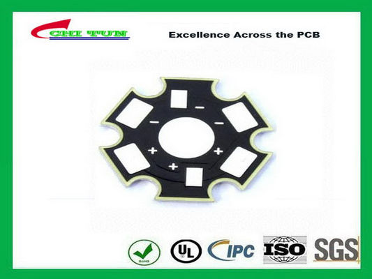 Led Lighting PCB Aluminum 1.6mm Quick Turn PCB Prototypes Black Solder Mask