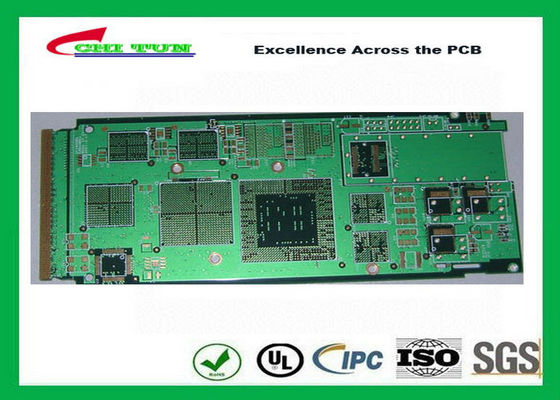 PCB Design And Fabrication 10 Layer  Bga Tg170 Gold Finger Hole Size 0.2mm