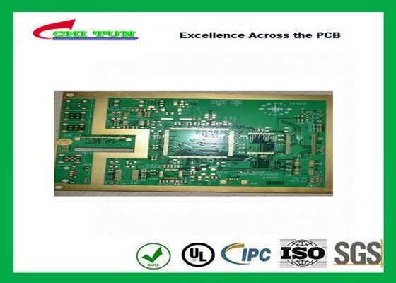 PCB Design And Fabrication 10 Layer  Bga Tg170 Gold Finger Hole Size 0.2mm