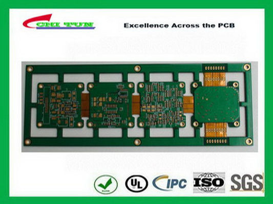Double Sided  PCB Design Rigid-Flexible Immersion Gold High Tg Material