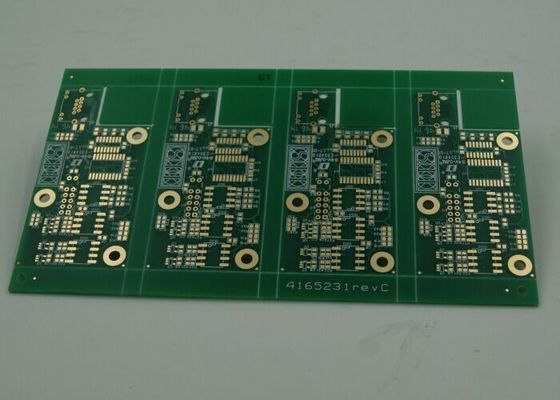 High TG Four Layer Matt Green FR4 PCB Board Immersion Gold Finish White Silkscreen