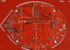 Red Solder Mask Double Sided PCB Gold Finger 1oz 0.25mm Min Hole