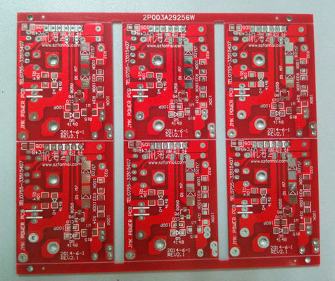 1.6mm FR4 RED Double Sided PCB Customed PCB Manufacturing 2.0oz White Silkscreen OEM