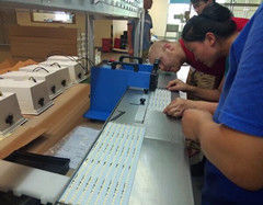 Three V Groove Cutting Machine PCB Depaneling Equipment 0.6mm-3.0mm Thickness