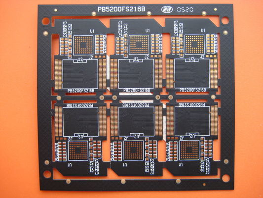 Four Layer Black Solder FR4 Multilayer PCB Manufacturer for SD Card , OEM and Customized