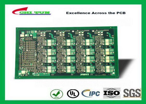 6 Layer Mobile Phone Applied printed circuit Board  ENIG surface 0.8mm HDI type
