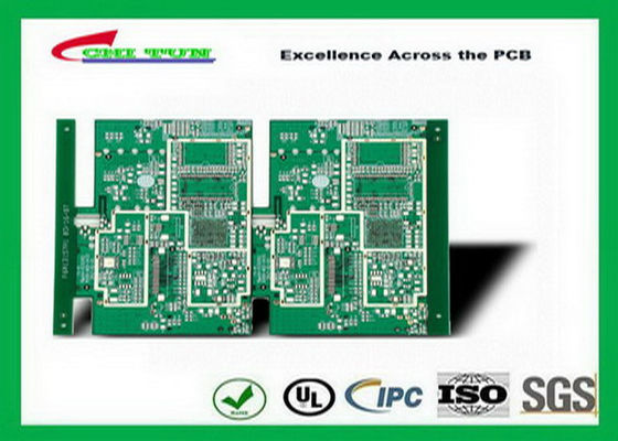 Heavy Gold 4 Layer Bare Printed Circuit Board ENIG  0.2mm Hole Size