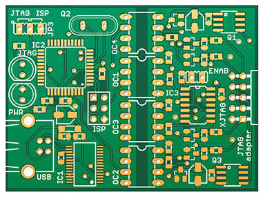 Quick Double Sided PCB Circuit Board Printing 6 Layer Immersion Gold Microwave Material