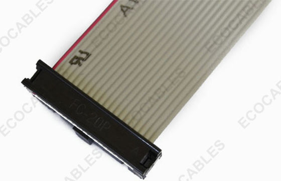IDC 20 Pin Flat Ribbon Cable Electrical Wiring Harness For PCB Board