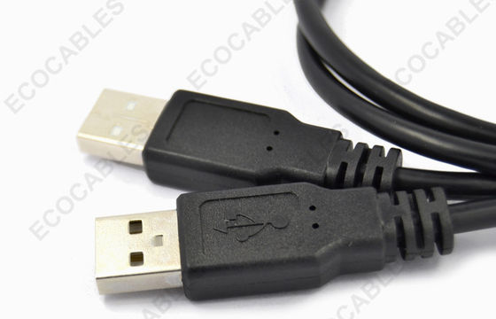 UL2725 Black USB Extension Cable With A Male Type Connector For Counters PCB