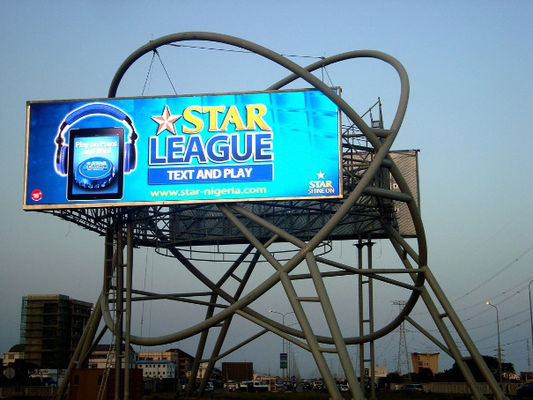 Full Color Video Led Outdoor Display Board With 2R1G1B / VGA , DVI Input Signal