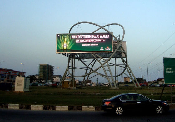 Full Color Video Led Outdoor Display Board With 2R1G1B / VGA , DVI Input Signal