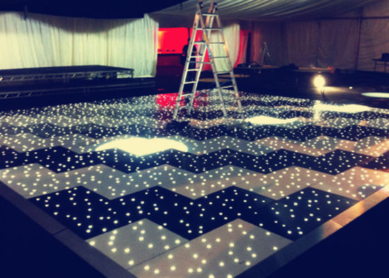 Wireless Full Color Acrylic Starlit Twinkling Dance Floor LED Lights for TV Studio / Theater