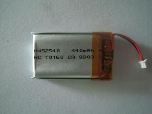 Cell Phone Cells , Vedio Camera 440mah 3.7v Lithium Polymer Batteries High Energy