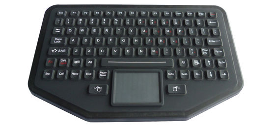 Bluetooh wireless desktop waterproof silicone industrial keyboard with touchpad