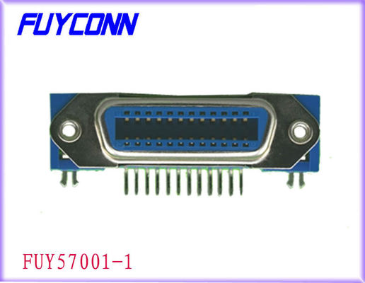 14 Pin PCB Right Angle Female Centronics Connector For PCB Board
